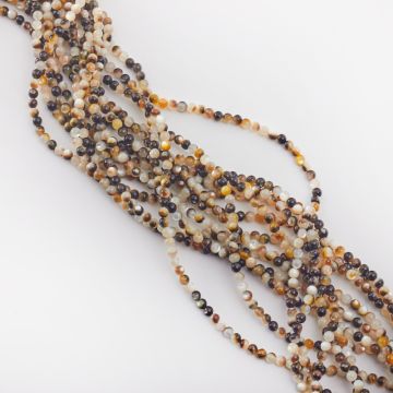 Masa perłowa opalizująca czarna kulka gładka 4mm