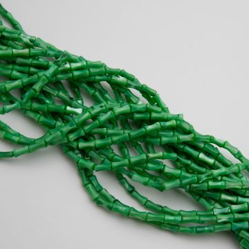 Masa perłowa kosteczki zielone 4x8mm