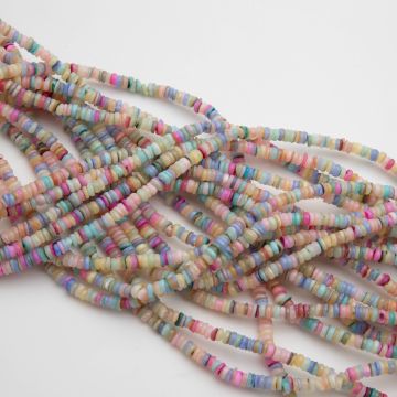 Masa perłowa krążek nieregularny multikolor 4x1mm