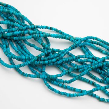 Masa perłowa krążek nieregularny niebieski 4x1mm