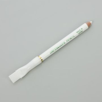 Biała kredka krawiecka ze szczoteczką 12cm Biała kredka krawiecka ze szczoteczką 12cm