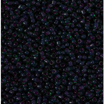 Koraliki NihBeads 12/0 Inside-Color Peridot/ Fucia Line