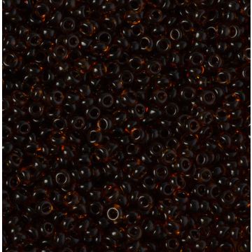 Koraliki NihBeads 12/0 Inside-Color Smoky Topaz/ Jet Line