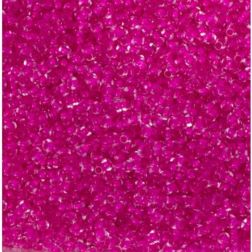 Koraliki NihBeads 12/0 Inside-Color Crystal/ Dark Neon Pink Line