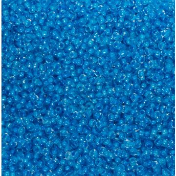 Koraliki NihBeads 12/0 Inside-Color Lustered Crystal/ Dark Aqua Line