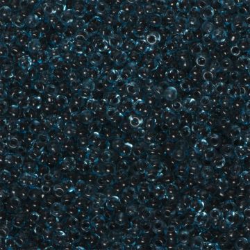 Koraliki NihBeads 12/0 Inside-Color Aqua/ Jet Line