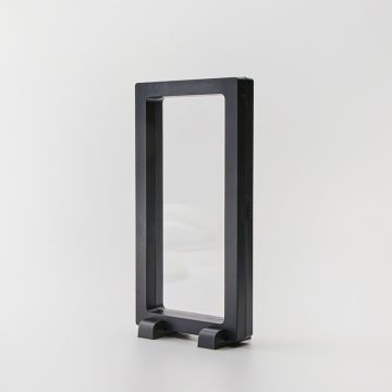 Ekspozytor z membraną ramka 3D czarna z podstawką 9x18cm