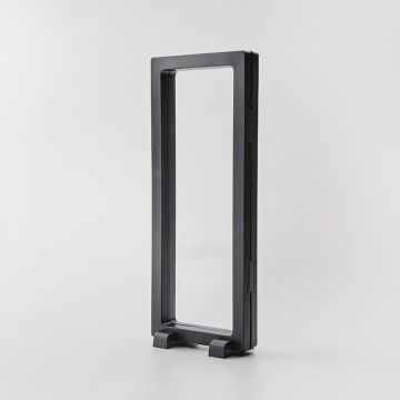 Ekspozytor z membraną ramka 3D czarna z podstawką 9x23cm