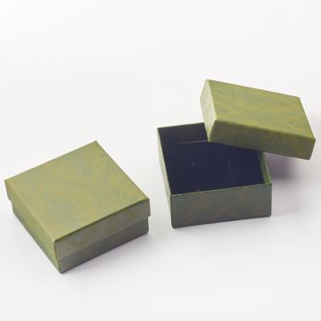 Pudełko do biżuterii zielone 8x8x4,5cm Pudełko do biżuterii zielone 8x8x4,5cm