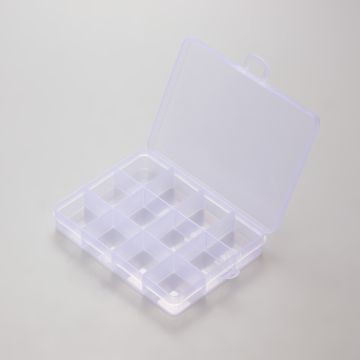 Pudełko plastikowe 12 przegródek 13x9,5cm