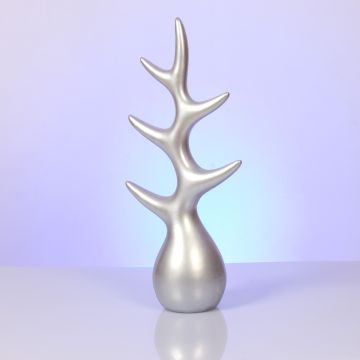 Srebrny ekspozytor drzewo 36x17cm