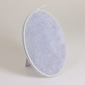 Ekspozytor owalny z perłami 32x26 cm - USZKODZONY