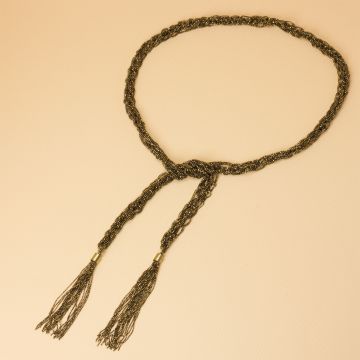 Szal z plecionych łańcuszków 113cm