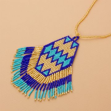 Naszyjnik boho z koralików Matsuno 10cm