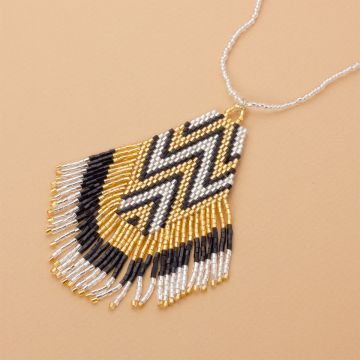 Naszyjnik boho z koralików Matsuno 10cm