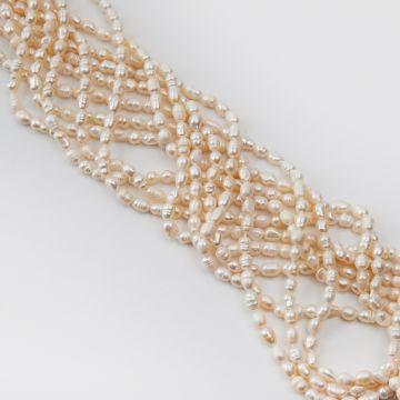 Perły naturalne rice hodowlane 6-9mm