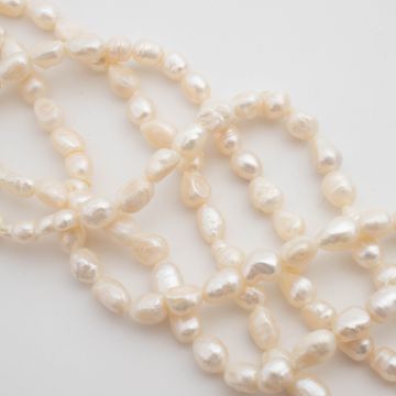 Perły hodowlane słodkowodne rice 7-8mm