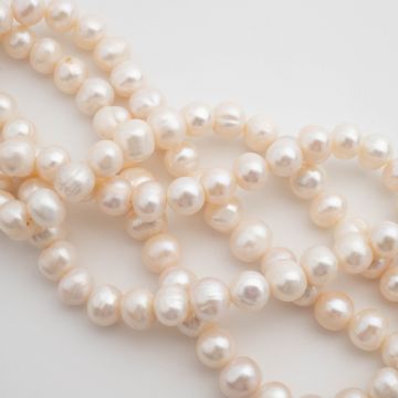 Perły hodowlane słodkowodne round 9-10mm
