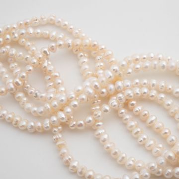 Perły hodowlane słodkowodne potato 3-4mm Perły hodowlane słodkowodne potato 3-4mm