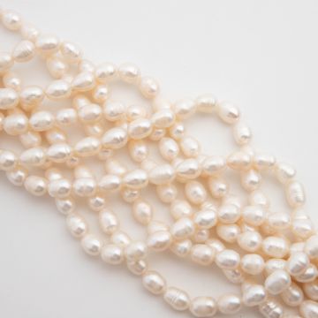 Perły hodowlane słodkowodne rice 6-7mm Perły hodowlane słodkowodne rice 6-7mm