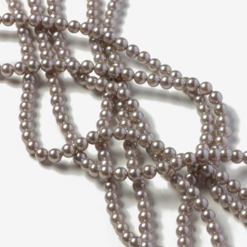 Perły ceramiczne kulki srebrzyste 4mm