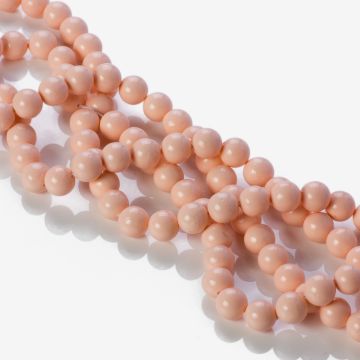 Perły seashell kulki łososiowe 8mm Perły seashell kulki łososiowe 8mm
