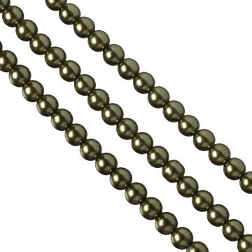 Perły szklane 10mm khaki Perły szklane 10mm khaki
