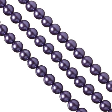 Perły szklane 12mm jasny fiolet Perły szklane 12mm jasny fiolet