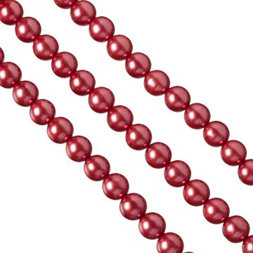 Perły szklane 12mm ciemny róż Perły szklane 12mm ciemny róż