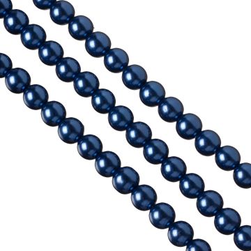 Perły szklane 12mm niebieskie Perły szklane 12mm niebieskie