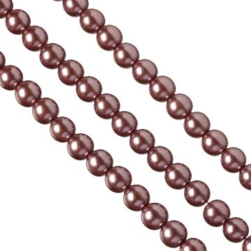 Perły szklane 12mm blady fiolet Perły szklane 12mm blady fiolet