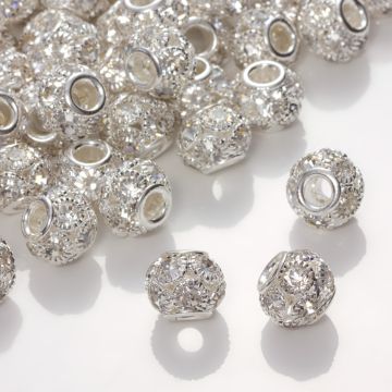 Przekładka oponka z kryształkami crystal 10x12mm