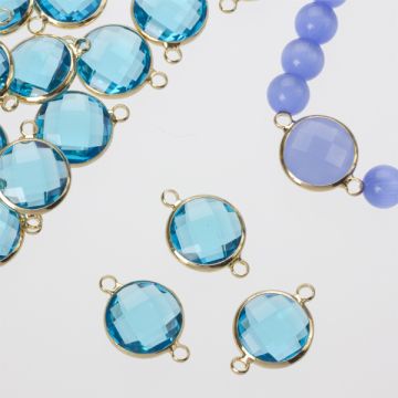 Przekładka w okuciu w złotym kolorze z dwoma oczkami montana 14mm Przekładka w okuciu w złotym kolorze z dwoma oczkami montana 14mm