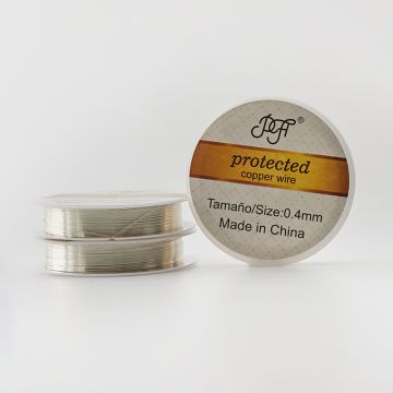 Drut 0,4mm w kolorze srebrnym 7,5m