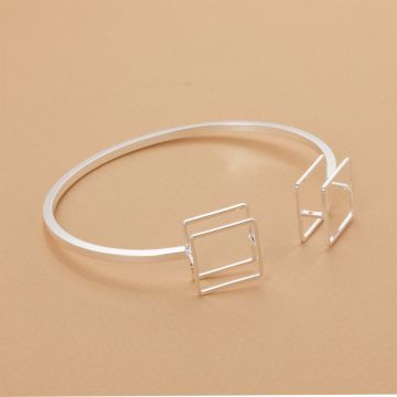 Bransoletka z mosiądzu kwadraty 16-21cm