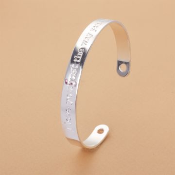 Bransoletka z mosiądzu z napisem 16-20cm