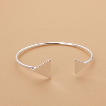 Bransoletka z mosiądzu płaskie trójkąty 16-21cm