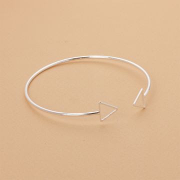 Bransoletka z mosiądzu trójkąty wycięte 17-21cm