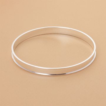 Bransoletka okrągła z rantem z mosiądzu 22cm