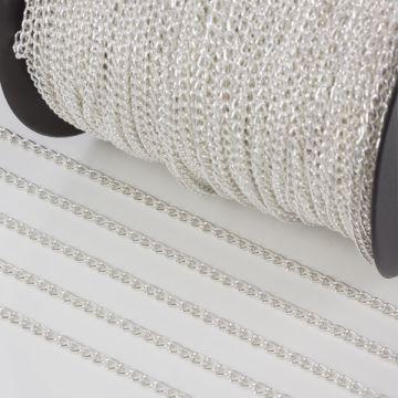 Łańcuszek simple w kolorze srebrnym 2mm