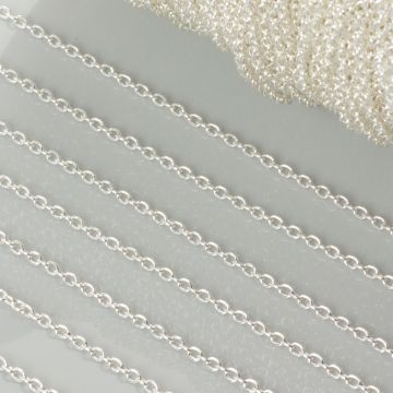 Łańcuszek rollo w kolorze srebrnym 1.5mm