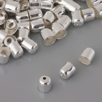 Końcówki do bransoletek naparstki z otworem 6mm