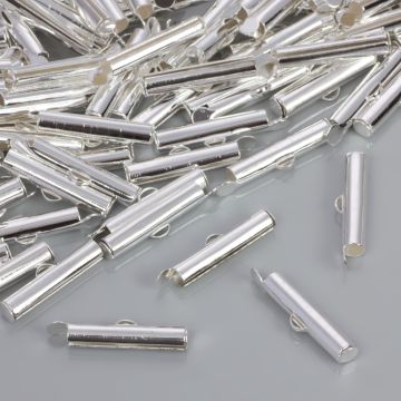 Końcówki do płaskich bransoletek 19x4mm