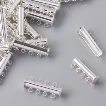 Zapięcie magnetyczne rozsuwane 4 sznurki 25mm