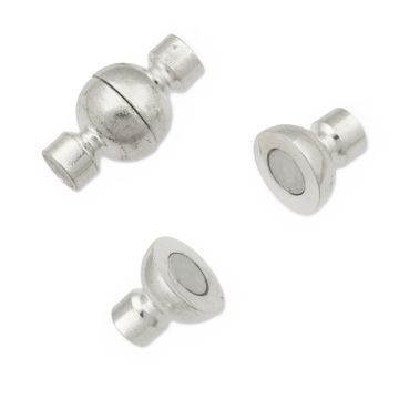 Zapięcie magnetyczne kulka z końcówkami 24x13mm