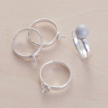 Srebrna baza pierścionka regulowana  AG925 16,5mm