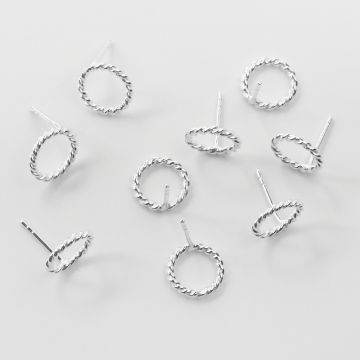 Baza kolczyka kółko skręcane AG925 10,5mm