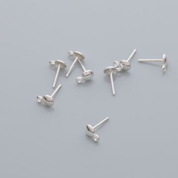 Srebrne sztyfty krążki AG925 11mm