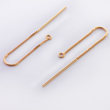 Baza kolczyka U z łańcuszkiem i sztyftem AG925 5,5cm