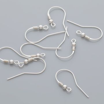 Srebrne bigle ze sprężynką 26mm, próba Ag925